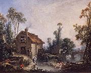 Francois Boucher Landscape with a Watermill china oil painting artist